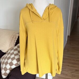 Time and Tru Mustard Yellow Women's Hoodie